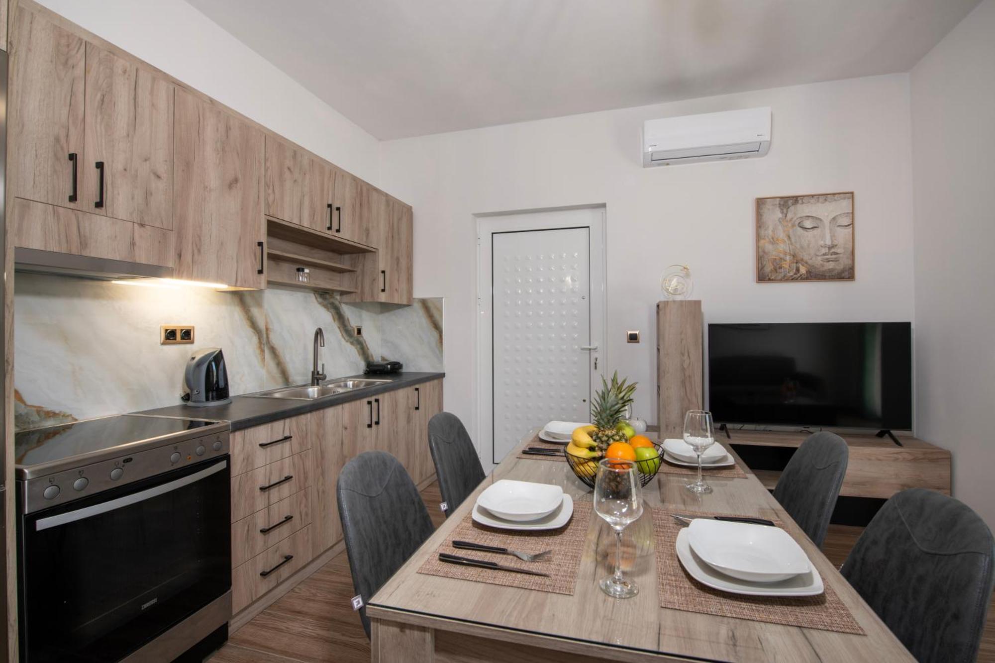7Thheaven Luxury Aprts Apartman Hriszí Aktí Haniá Kültér fotó